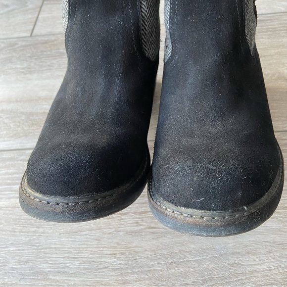 Grizzleez Zigi Danya Faux Fur  Lining Fold Over Suede Leather Boots - Picture 8 of 15
